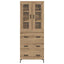 Highboard 2 pcs Artisan Egetræ 69,5 x 34 x 180 cm