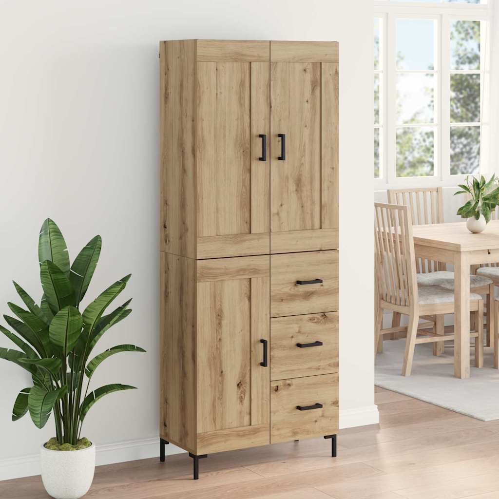 Highboard 2 stk. Artisan Egetræ 69,5 x 34 x 180 cm
