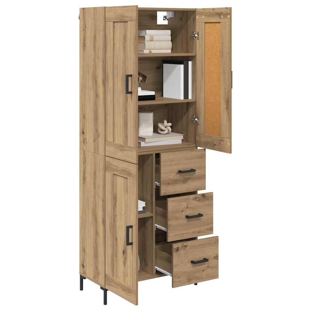 Highboard 2 stk. Artisan Egetræ 69,5 x 34 x 180 cm