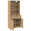 Highboard Artisan Egetræ 69,5 x 34 x 180 cm Konstrueret træ