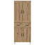 Highboard Artisan Egetræ 69,5 x 34 x 180 cm Konstrueret træ