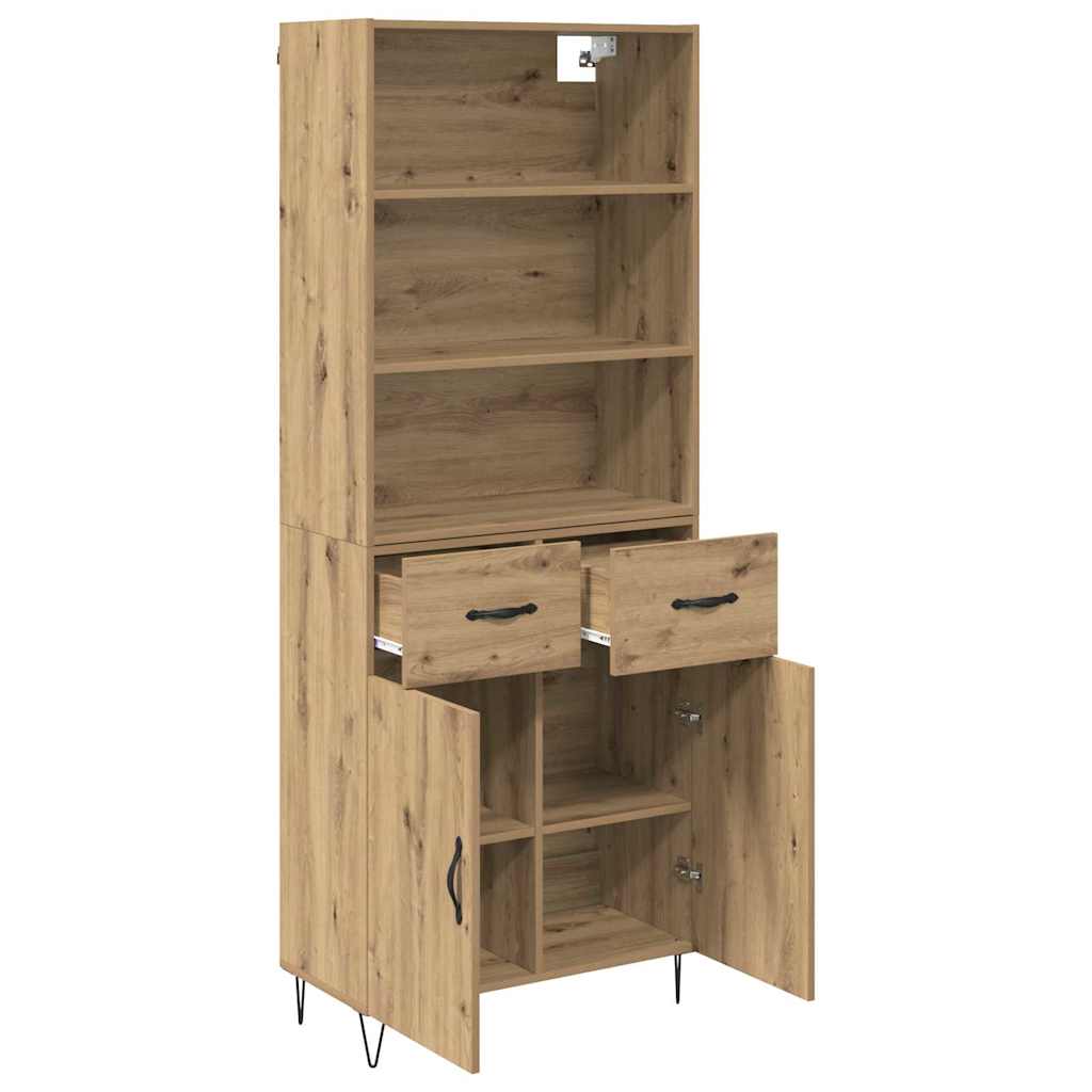 Highboard 2 pcs Artisan Egetræ 69,5 x 34 x 180 cm