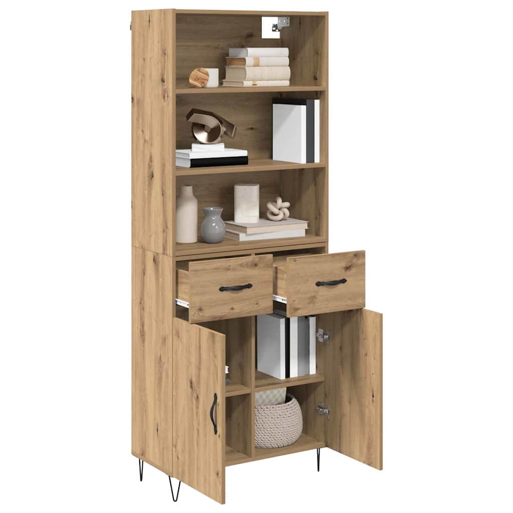Highboard 2 pcs Artisan Egetræ 69,5 x 34 x 180 cm