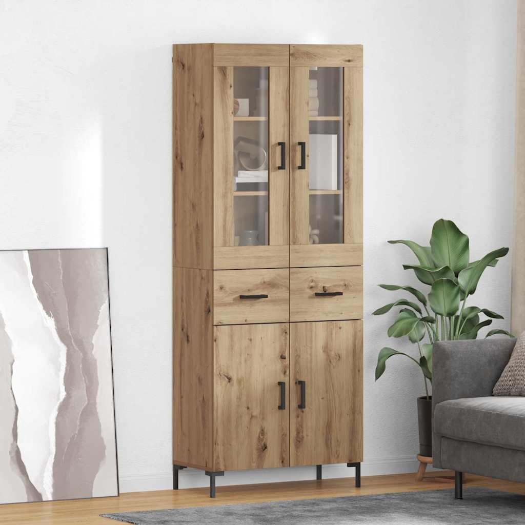 Highboard 2 pcs Artisan Egetræ 69,5 x 34 x 180 cm