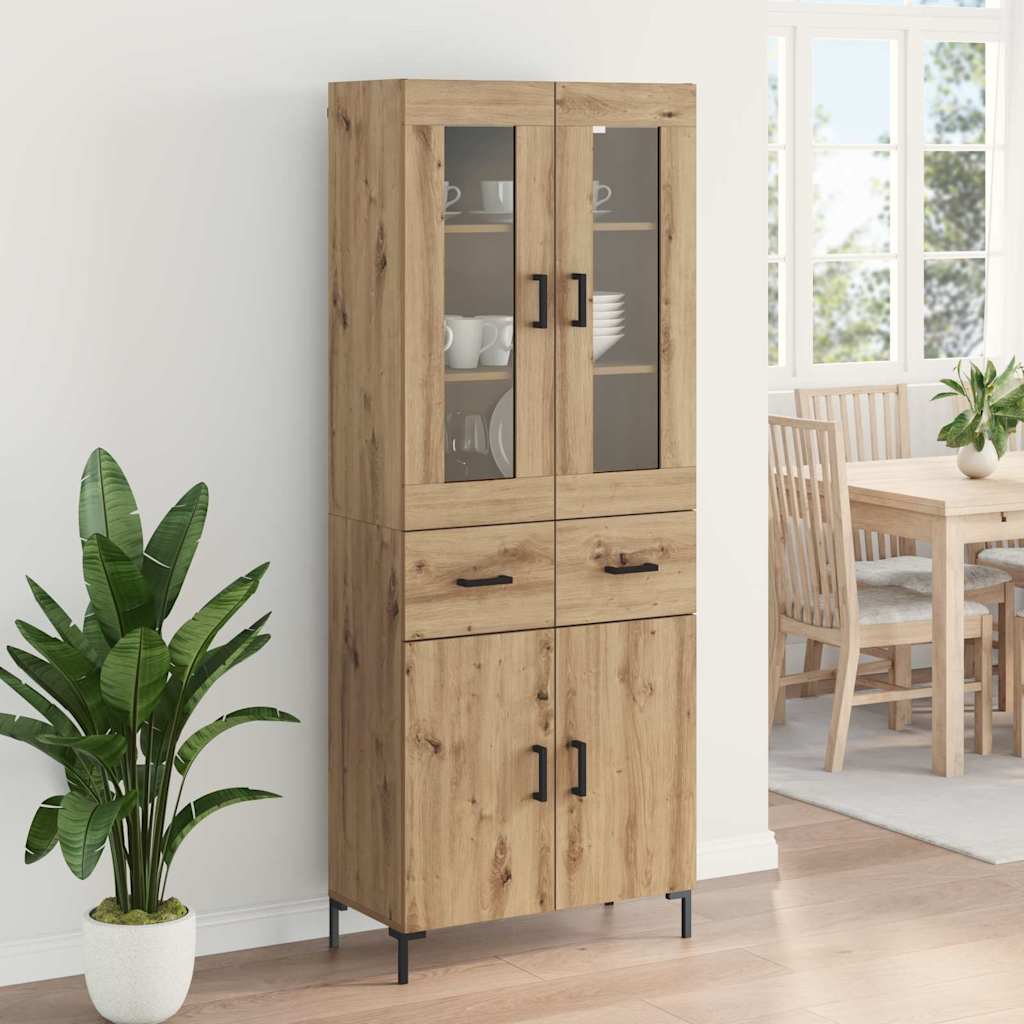 Highboard 2 pcs Artisan Egetræ 69,5 x 34 x 180 cm