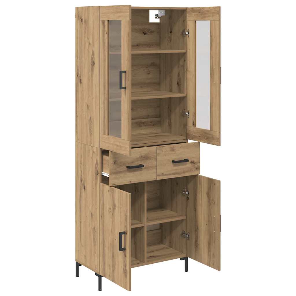 Highboard 2 pcs Artisan Egetræ 69,5 x 34 x 180 cm