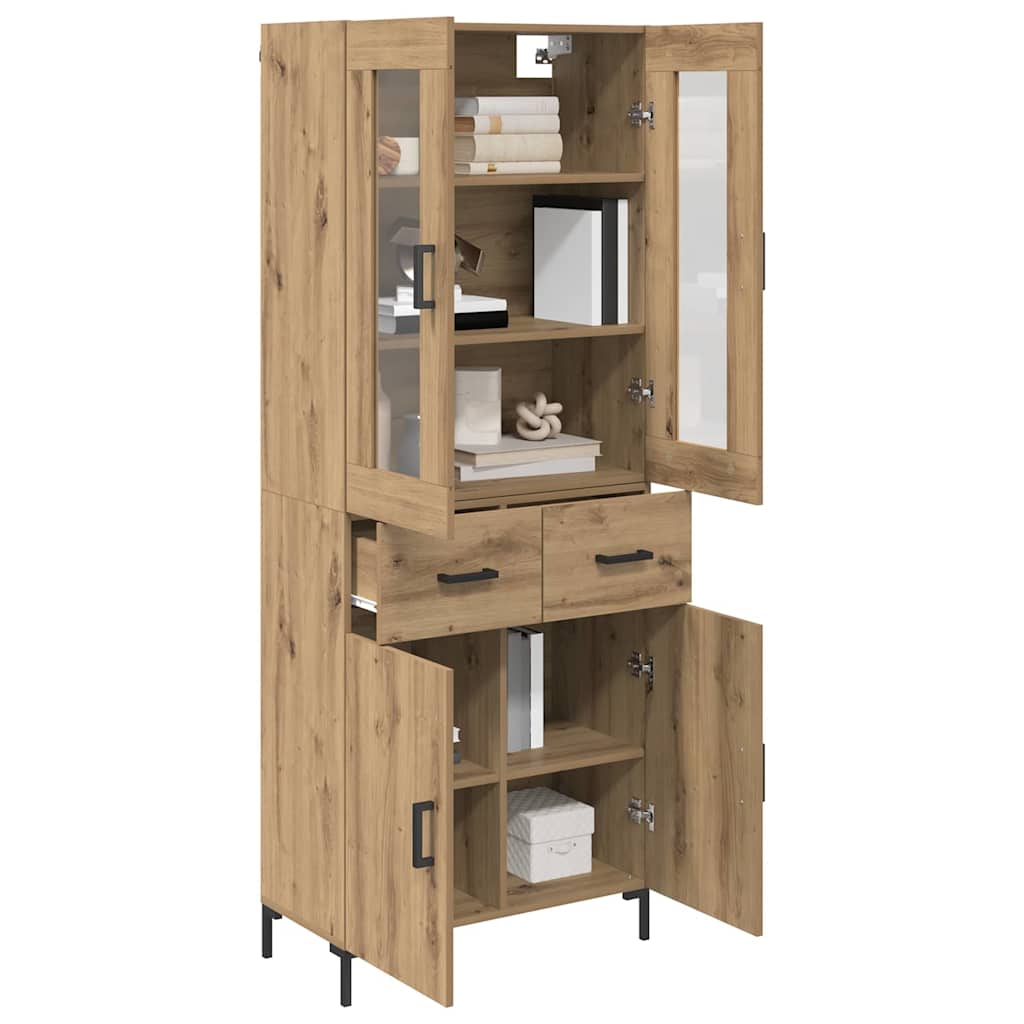 Highboard 2 pcs Artisan Egetræ 69,5 x 34 x 180 cm