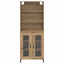 Highboard Artisan Egetræ 69,5 x 34 x 180 cm Konstrueret træ