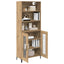 Highboard Artisan Egetræ 69,5 x 34 x 180 cm Konstrueret træ