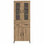 Highboard Artisan Egetræ 69,5 x 34 x 180 cm Konstrueret træ