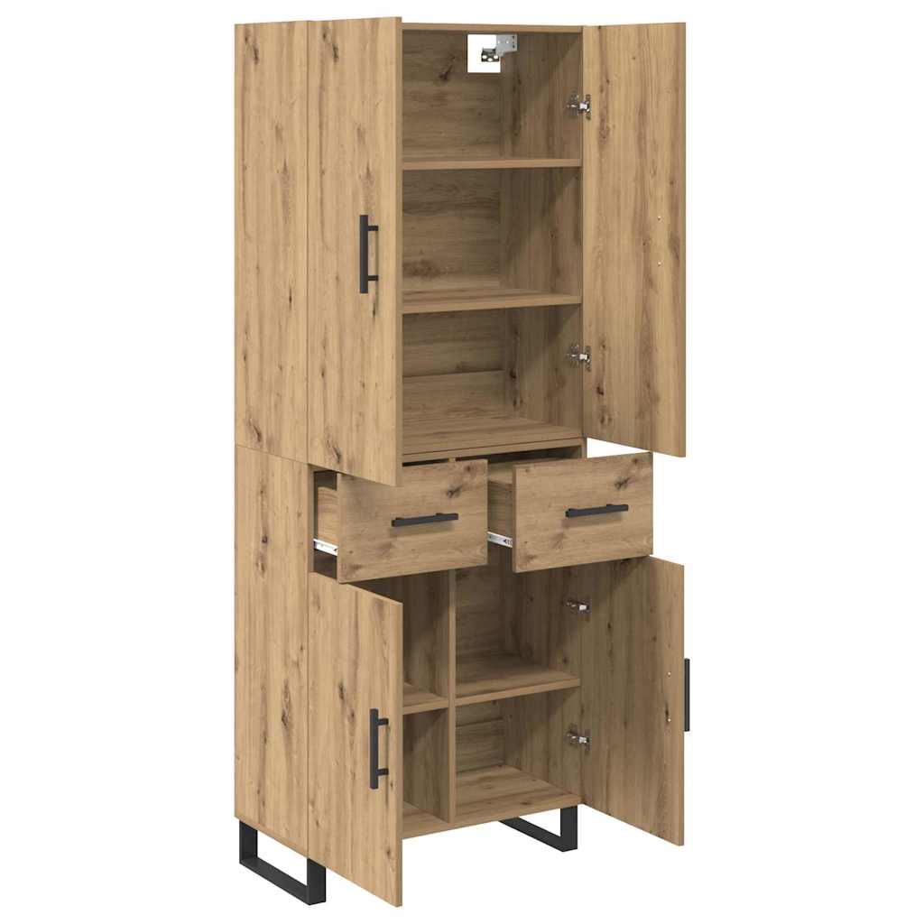 Highboard 2 pcs Artisan Egetræ 69,5 x 34 x 180 cm