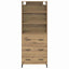 Highboard Artisan Egetræ 69,5 x 34 x 180 cm Konstrueret træ