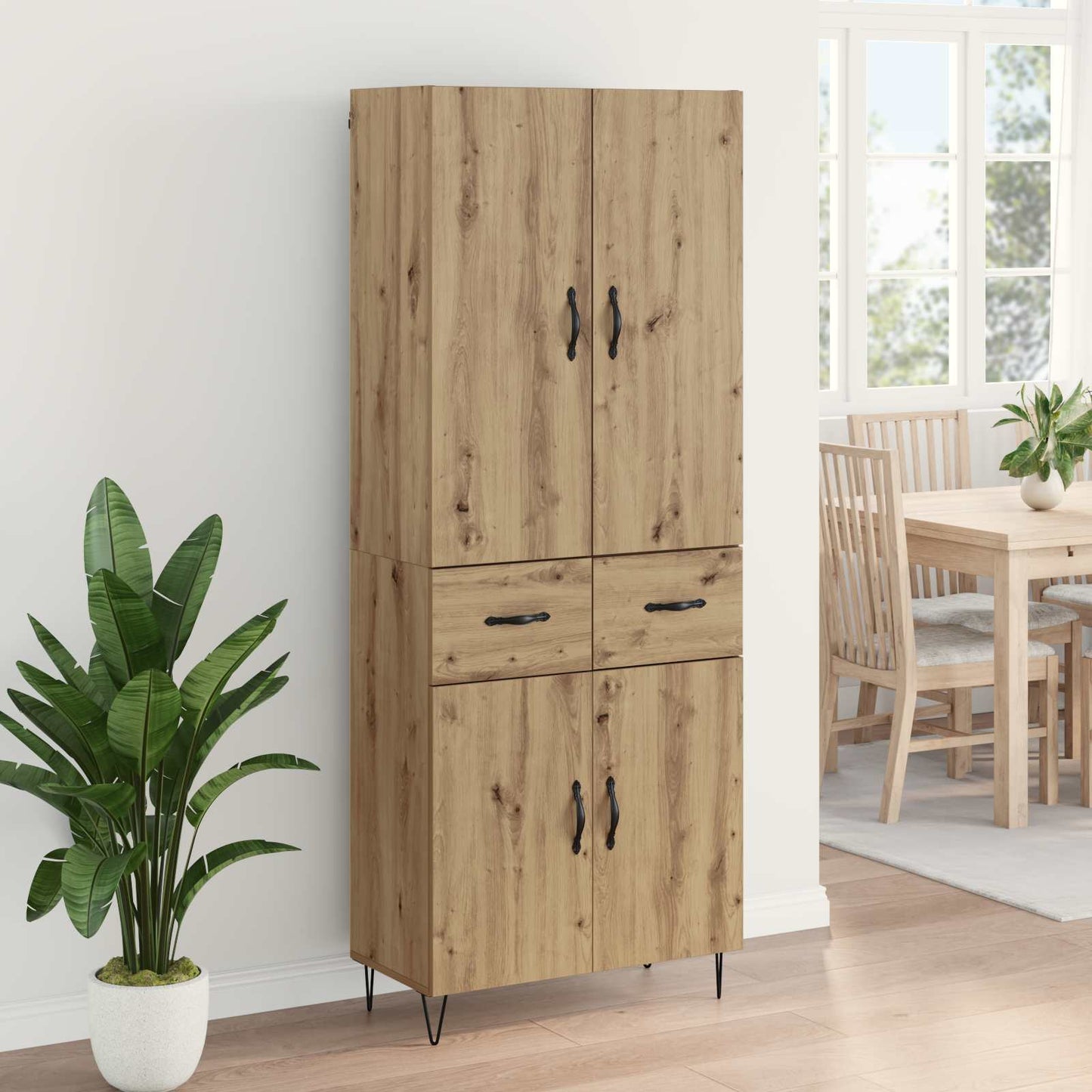 Highboard 2 pcs Artisan Egetræ 69,5 x 34 x 180 cm