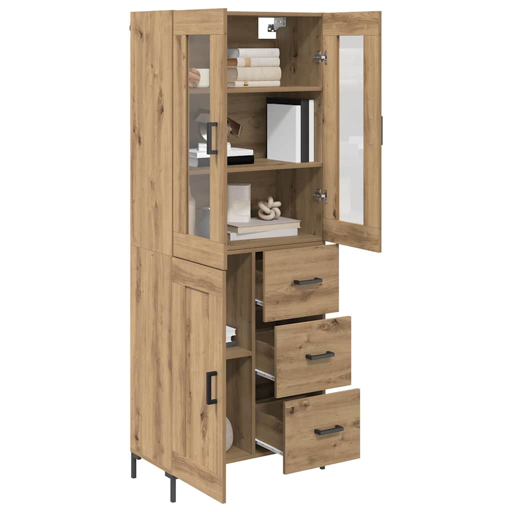Highboard 2 pcs Artisan Egetræ 69,5 x 34 x 180 cm
