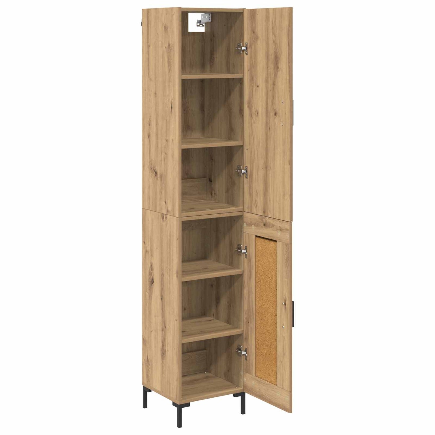 Highboard Artisan Egetræ 34,5 x 34 x 180 cm Konstrueret træ
