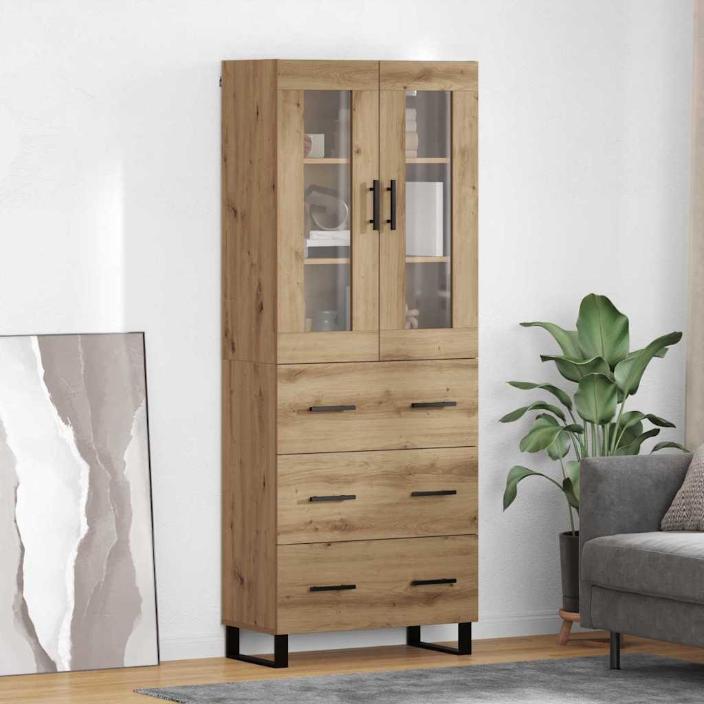 Highboard 2 pcs Artisan Egetræ 69,5 x 34 x 180 cm