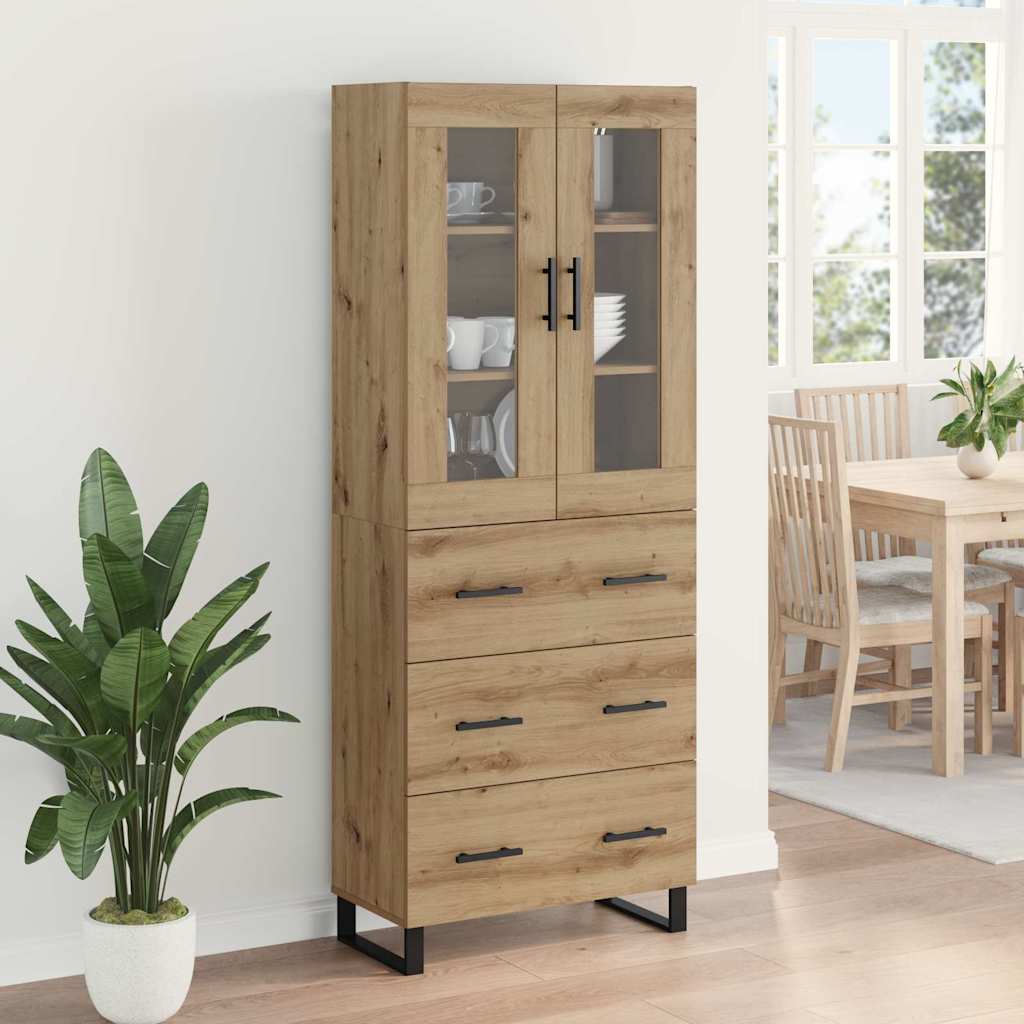 Highboard 2 pcs Artisan Egetræ 69,5 x 34 x 180 cm