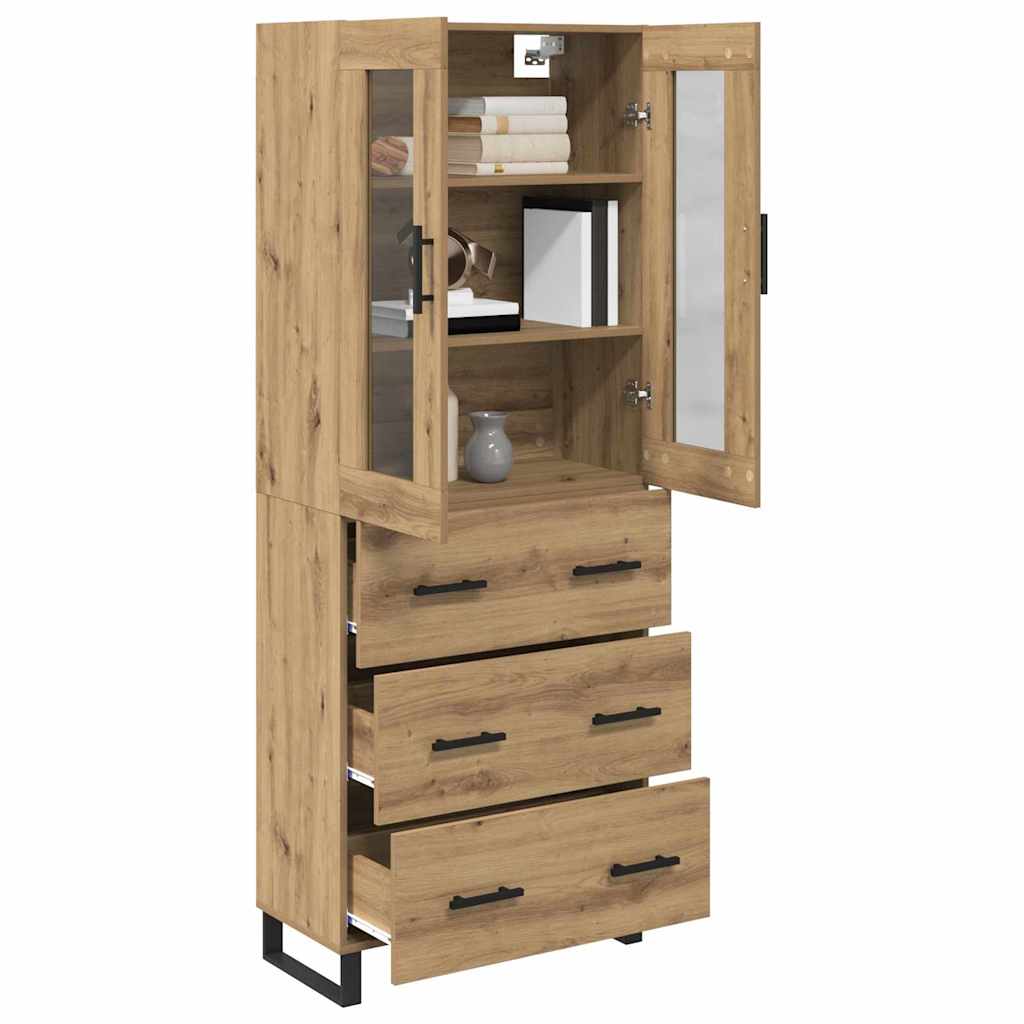 Highboard 2 pcs Artisan Egetræ 69,5 x 34 x 180 cm