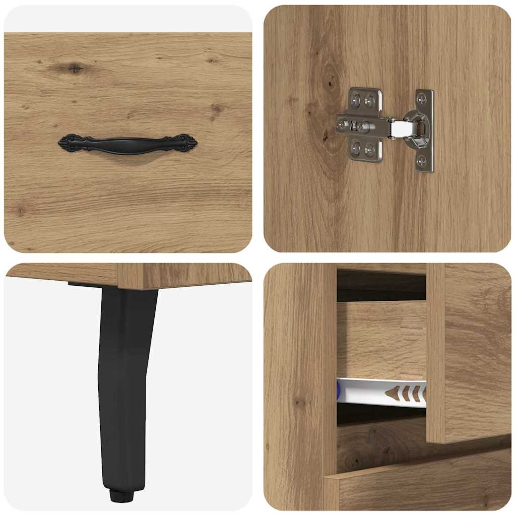 Highboard 2 stk. Artisan Egetræ 69,5 x 34 x 180 cm