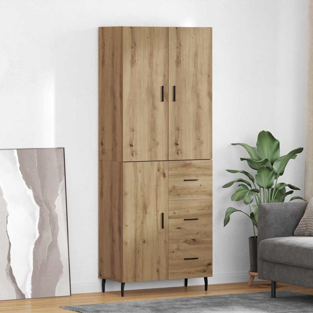 Highboard 2 stk. Artisan Egetræ 69,5 x 34 x 180 cm