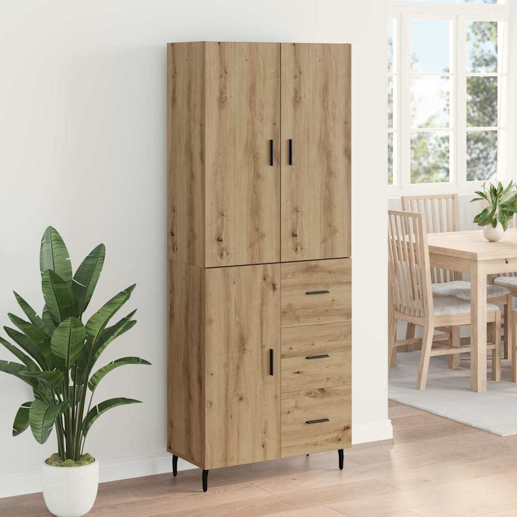 Highboard 2 stk. Artisan Egetræ 69,5 x 34 x 180 cm