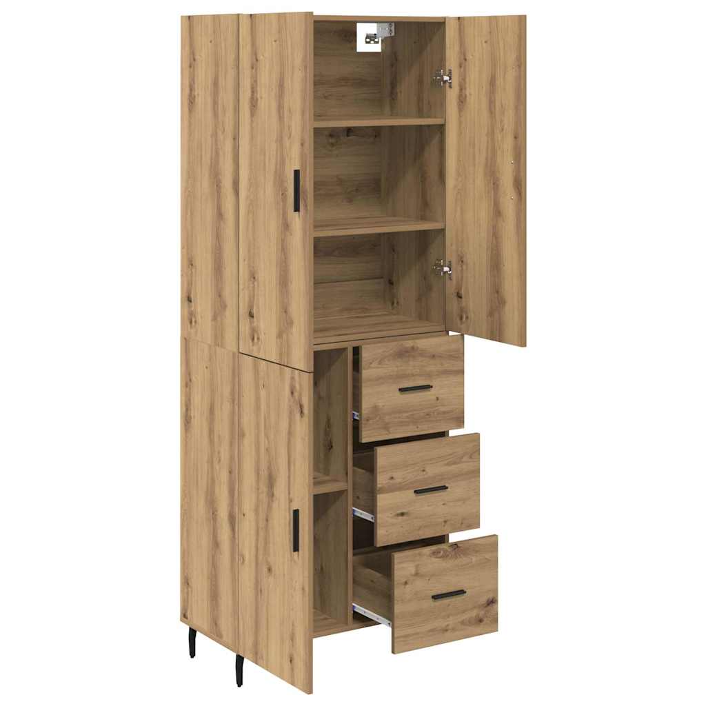 Highboard 2 stk. Artisan Egetræ 69,5 x 34 x 180 cm