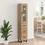 Highboard Artisan Egetræ 34,5 x 34 x 180 cm Konstrueret træ