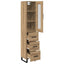 Highboard Artisan Egetræ 34,5 x 34 x 180 cm Konstrueret træ