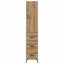 Highboard Artisan Egetræ 34,5 x 34 x 180 cm Konstrueret træ