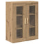 Highboard Artisan Egetræ 69,5 x 34 x 180 cm Ingeniørtræ og glas