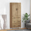 Highboard 2 pcs Artisan Egetræ 69,5 x 34 x 180 cm