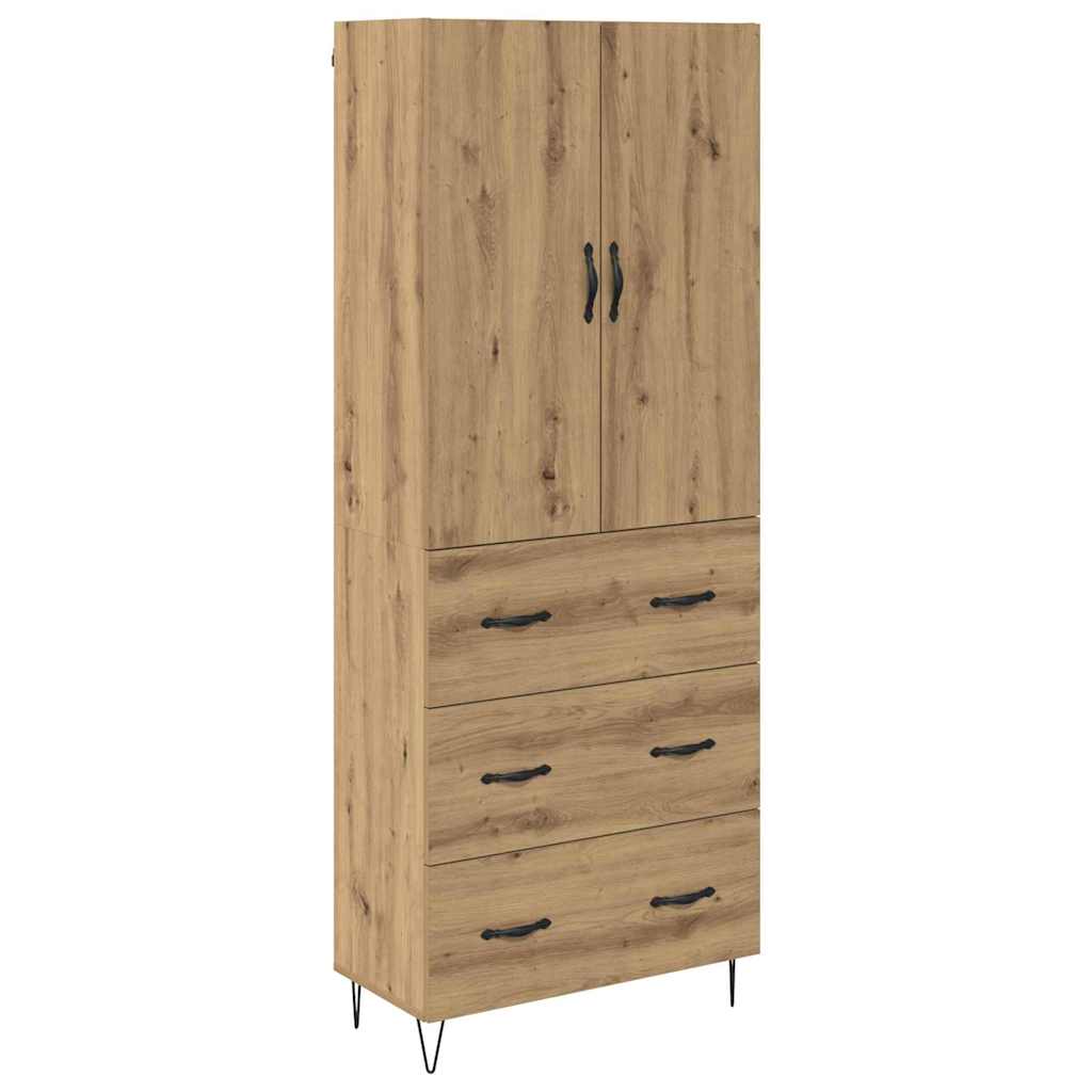 Highboard 2 pcs Artisan Egetræ 69,5 x 34 x 180 cm