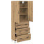 Highboard 2 pcs Artisan Egetræ 69,5 x 34 x 180 cm