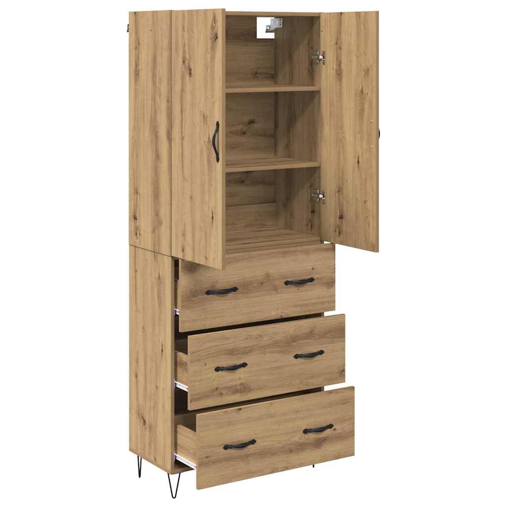 Highboard 2 pcs Artisan Egetræ 69,5 x 34 x 180 cm