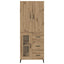 Highboard Artisan Egetræ 69,5 x 34 x 180 cm Konstrueret træ