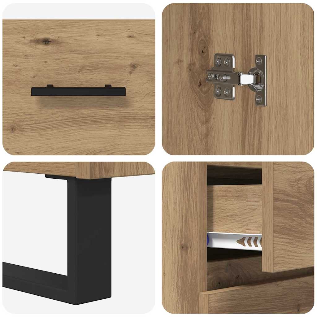 Highboard 2 pcs Artisan Egetræ 69,5 x 34 x 180 cm