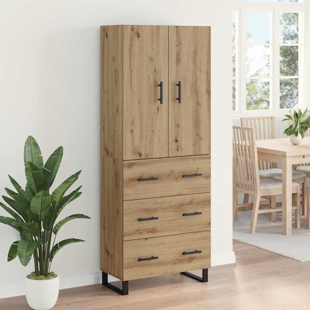 Highboard 2 pcs Artisan Egetræ 69,5 x 34 x 180 cm
