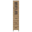 Highboard Artisan Egetræ 34,5 x 34 x 180 cm Konstrueret træ