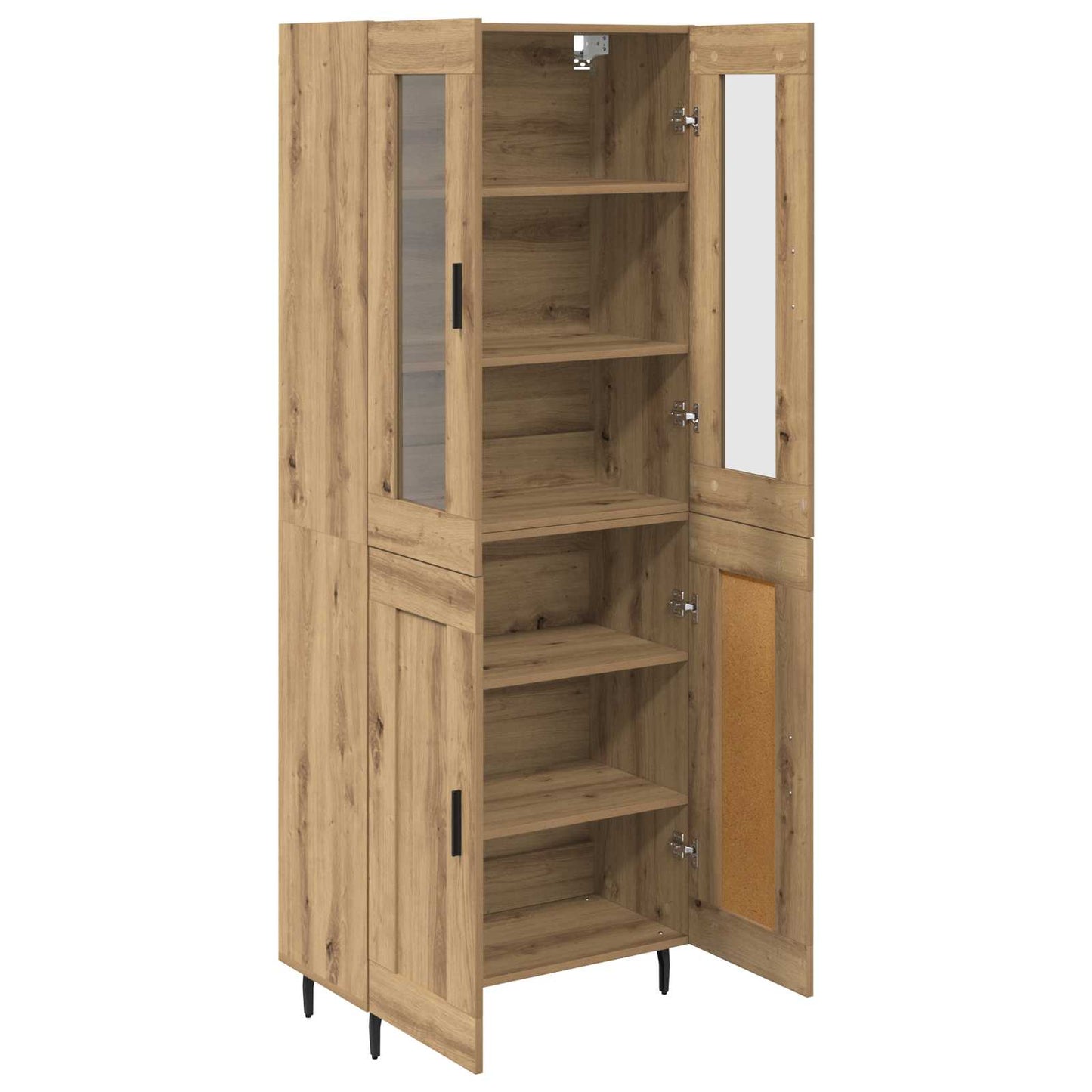 Highboard 2 pcs Artisan Egetræ 69,5 x 34 x 180 cm