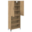 Highboard Artisan Egetræ 69,5 x 34 x 180 cm Konstrueret træ