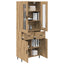 Highboard 2 pcs Artisan Egetræ 69,5 x 34 x 180 cm