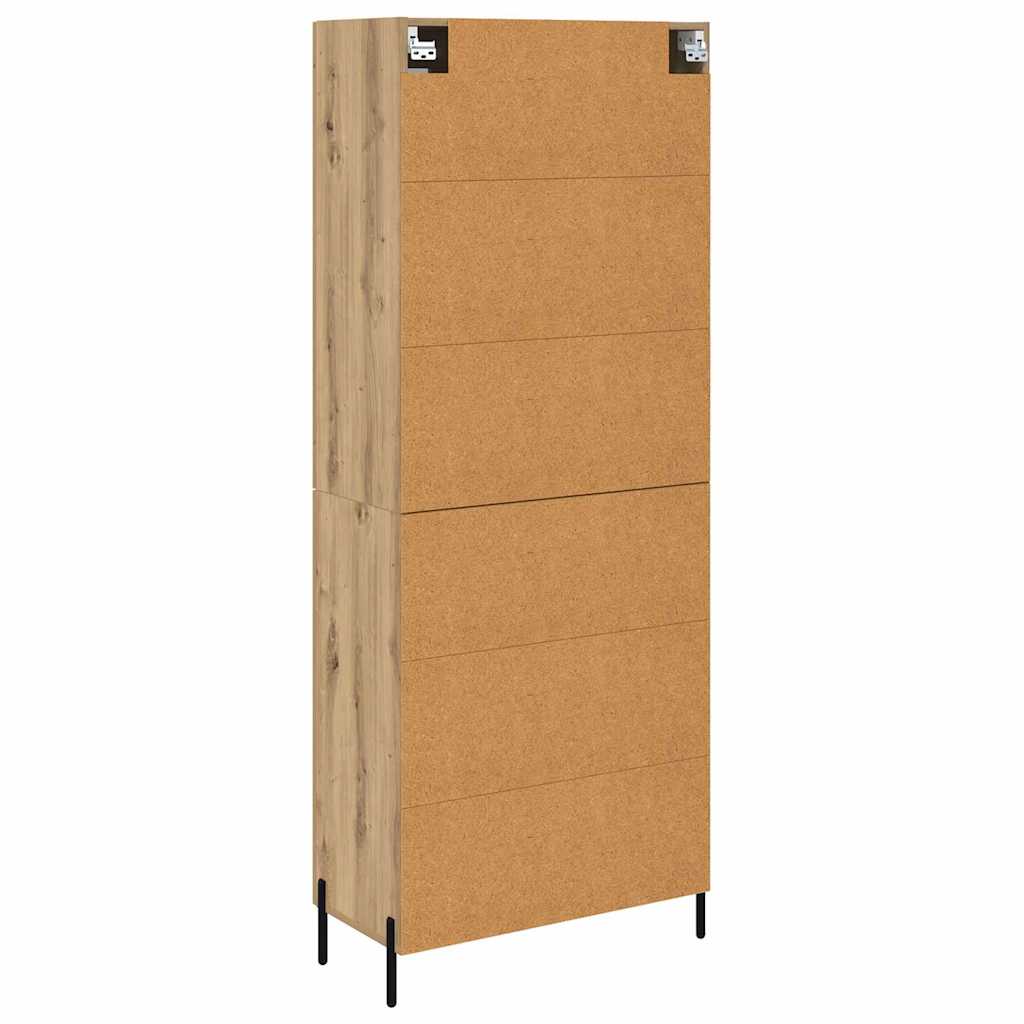 Highboard Artisan Egetræ 69,5 x 34 x 180 cm Konstrueret træ