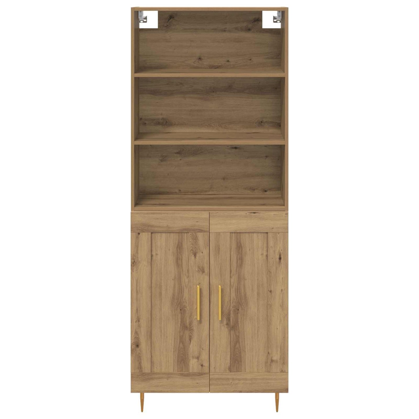 Highboard Artisan Egetræ 69,5 x 34 x 180 cm Konstrueret træ