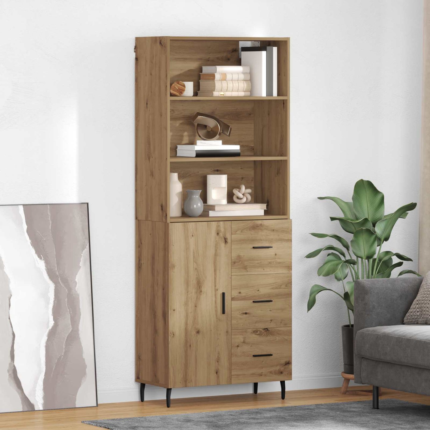 Highboard 2 pcs Artisan Egetræ 69,5 x 32,5 x 180 cm
