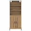 Highboard Artisan Egetræ 69,5 x 32,5 x 180 cm Konstrueret træ
