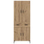 Highboard Artisan Egetræ 69,5 x 34 x 180 cm Konstrueret træ