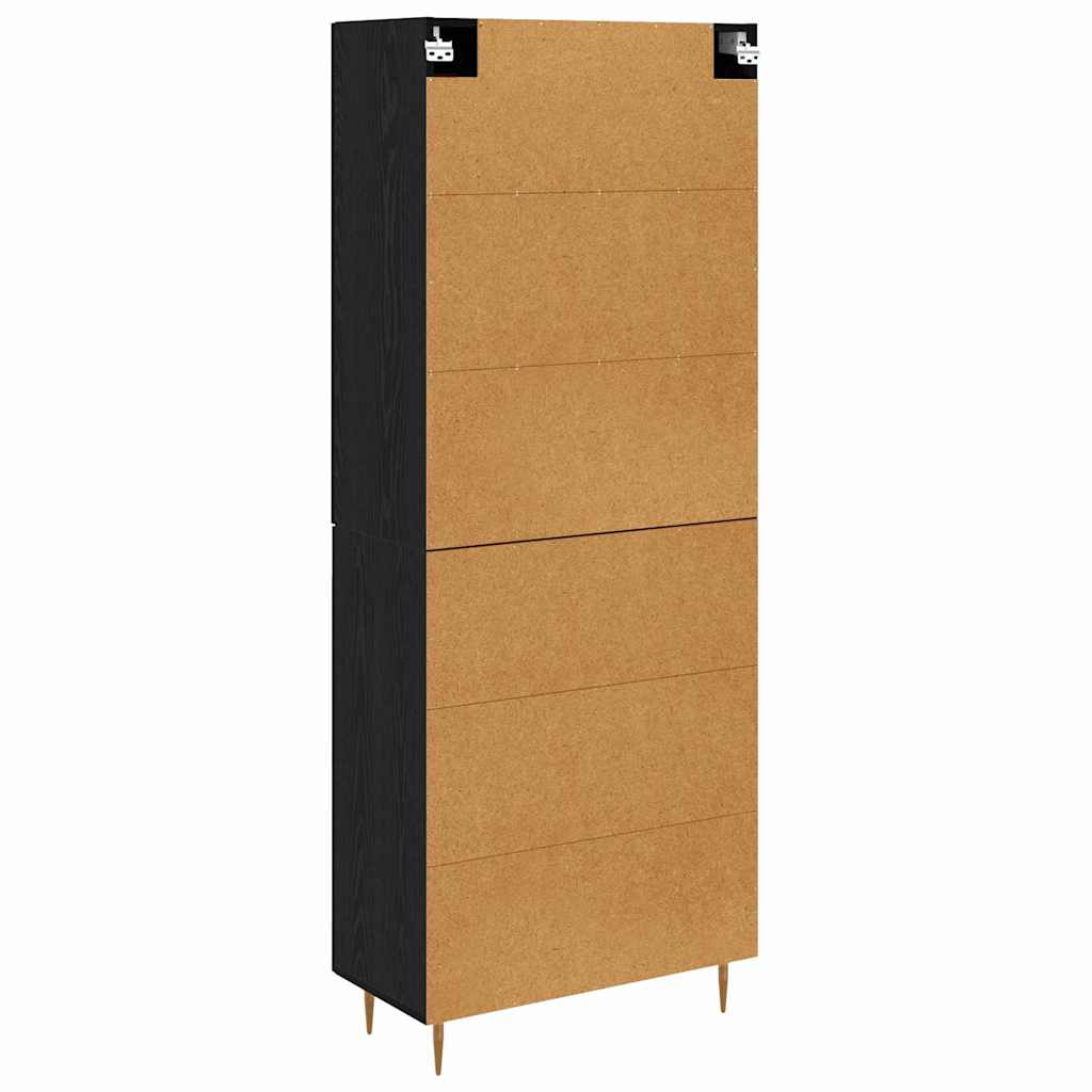 Highboard Sort eg 69,5 x 34 x 180 cm Konstrueret træ
