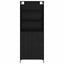 Highboard med skuffe Sort eg 69,5 x 34 x 180 cm Konstrueret træ