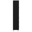 Highboard med skuffe Sort eg 69,5 x 34 x 180 cm Konstrueret træ