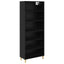 Highboard Sort eg 69,5 x 32,5 x 180 cm Konstrueret træ
